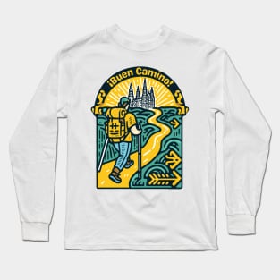 Buen Camino! El Camino de Santiago de Compostela - The Way of Saint James - Peregrino Pilgrim - Camino Frances Ingles Primitivo Shirt, Hoodie, Mug, Tote, Souvenir, etc Long Sleeve T-Shirt